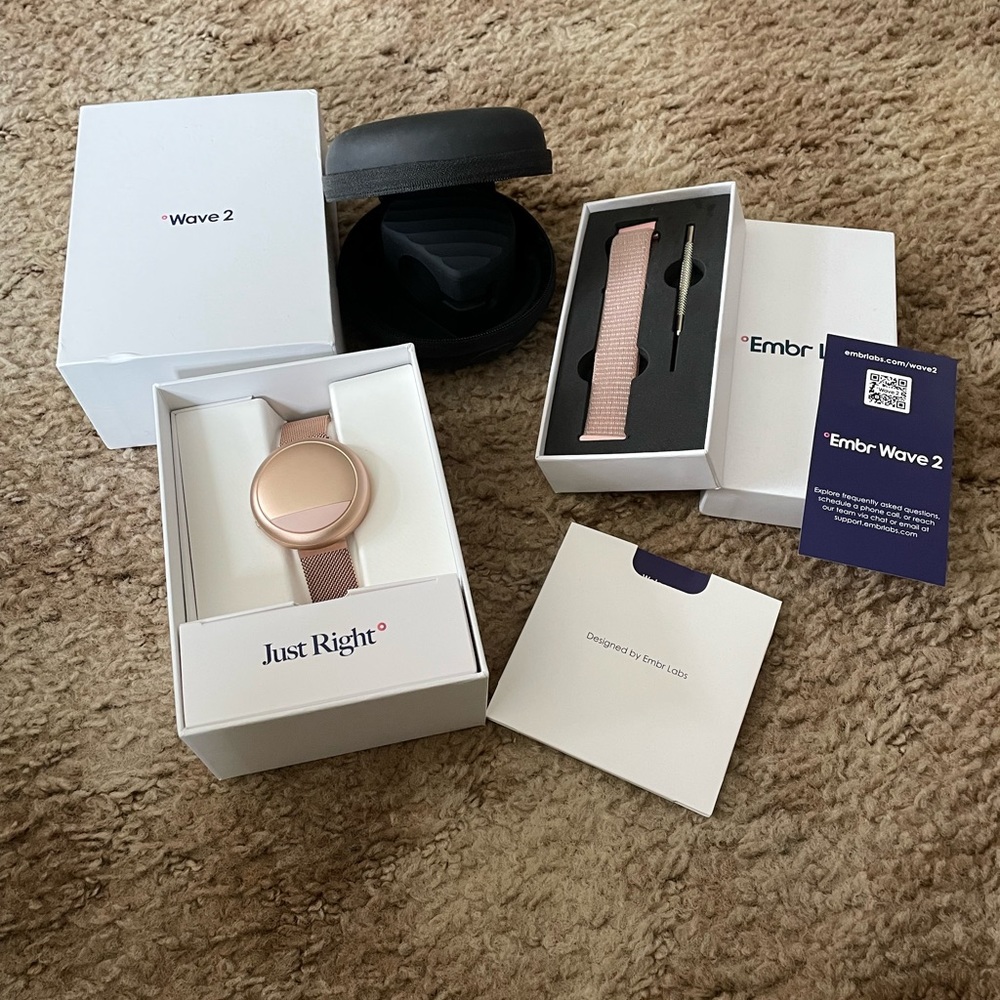 Menopause Relief!! Embr Wave 2 & Rose Gold Band
